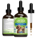 Animaux de compagnie Bien-être Vie Or pour chiens - Supports Désintoxication, Santé du système immunitaire, Antioxydants - Vet-formulé supplément à base de plantes – 4 oz (118 ml)