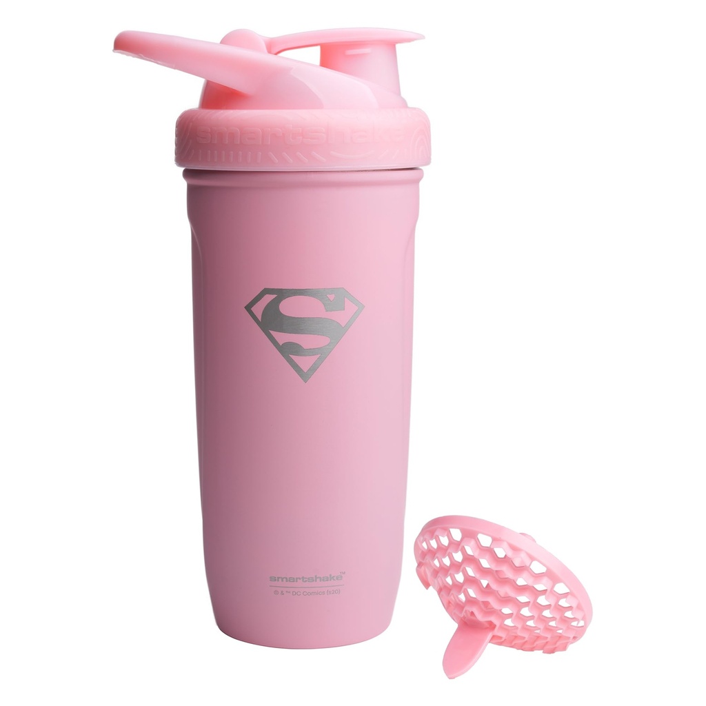 Smartshake DC COMICS Reforcez la bouteille de shaker de protéines en acier inoxydable 900 ml