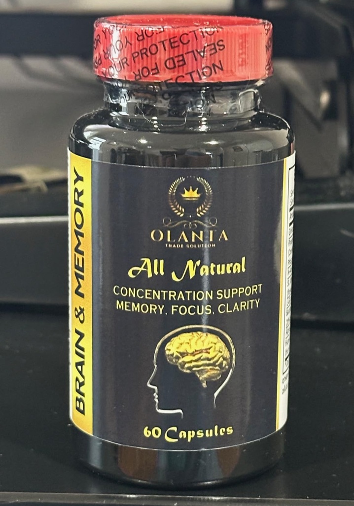 Gehirn- und Memory-Ergänzungen - Immununterstützung, Ergänzung für Support-Speicher und Fokus mit Ginkgo Biloba-Ergänzungen, unterstützt Gehirnfunktion - 1 Flasche 60 Kapseln