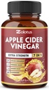 Zolotus 7 en 1 Capsules de vinaigre de cidre de pomme, 3 mois d'approvisionnement avec cannelle Ceylan, racine de gingembre, curcuma, Elderberry pour supports Digestion, Immune, 90 Capsules