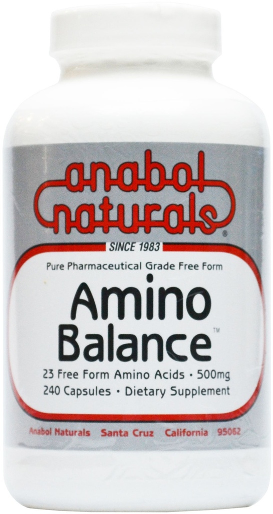 Amino Balance 240 caps, Amino Energy Supplement, Complete 23 Freeform Amino Blend Formel mit BCAA, 9 Essential Amino Acids EAA für Sporternährung, Post Workout Muscle Recovery