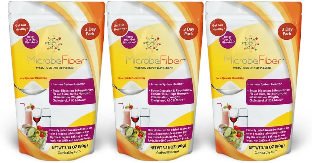 Fibre soluble prébiotique - Reset Gut Microbes & Gut Healthy - Pack de voyage de 3 jours
