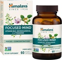 Himalaya Focused Mind mit Ashwagandha, Bacopa & L-Theanine für Fokus, Energie und Aufmerksamkeit, 60 Kapseln, 1 Monat Versorgung, Vegan, Gluten kostenlos
