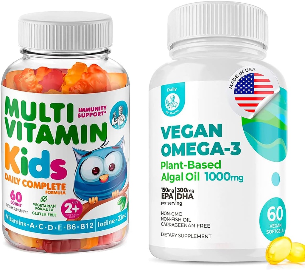 DR. MORITZ Enfants Gommies multivitamines et légumes Omega 60 Softgels