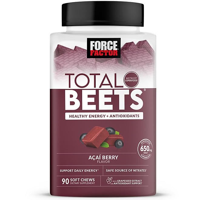 Betteraves totales, Noisettes molles de la racine de betterave, baies d'açai (90 ct.)