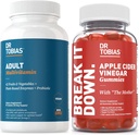 Dr Tobias Adulte Multivamine et cidre de pomme Gommies de vinaigre, soutient l'énergie, l'immunité et la santé, avec 42 fruits et légumes plus probiotiques, cludes La mère, Folate, B12