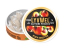 Pochette LyvWel Ultra Caféine – Peach Sweet Tea – 225mg Caféine naturelle avec Guarana – Énergie propre pour le focus et l'humeur – 1-paquet (15 poches)