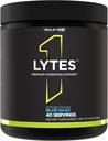 Règle 1 Lytes - Mélange de soutien à l'hydratation comportant 5 minéraux électrolytes améliorés avec de la citrulline, de l'eau de coco et des poudres de pastèque, plus de vitamine C antioxydante (40 portions, razz bleu)