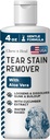 Chew + Heillabors Pet Tear Stain Remover für Hunde - 4 oz Wasserbasiert Hundeaugen Wash & Cleaner - löst Gunk & Buildup - Aloe Vera & Cucumber Extract