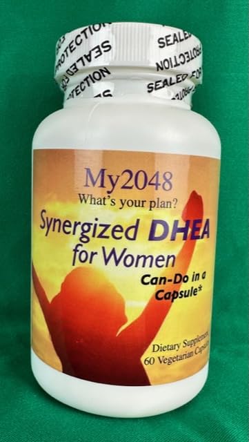 DHEA für Frauen, synergisiert in vegetarischen Kapseln, 60 Zähler, Hormonal Balance, enthält 15 mg DHEA, 50 mg Alpha-Liposäure, 50mg Chaste Tree Berry und 75 mg DIM Diindolylmethan