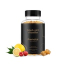 Schwarze Mädchen Vitamine - Pränatale Gummis für Frauen Vitamin mit Folat für Knochengesundheitsunterstützung, Glutenfrei, (Raspberry-Lemonade), 60ct