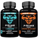 Prime Labs L Arginine (60 ct) + Capsules de Maca noir biologique (60 ct)