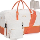 Weekender Tasche für Damen, 5 Stck Set Carry auf Overnight Bag, 23" Travel Duffel Tasche mit wasserdichtem Schuh