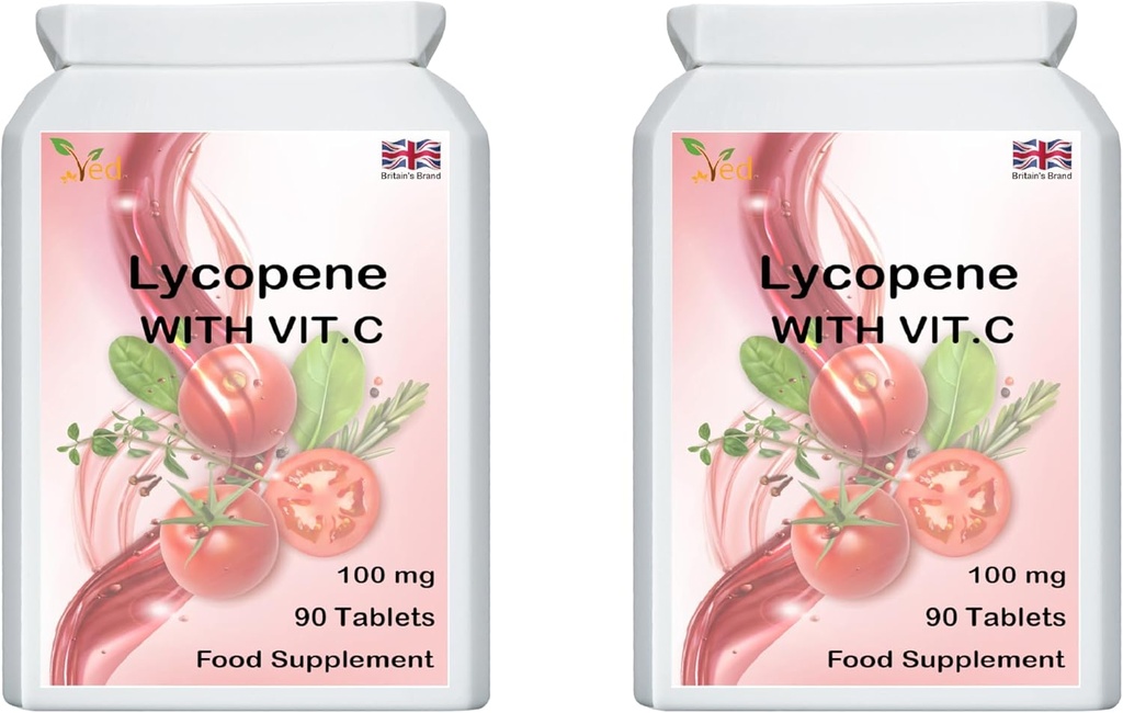 Supplément Lycopène Ved 100mg 90 comprimés (paquet de 2)