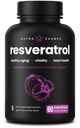 NutraChamps Resveratrol Ergänzung, extra Stärke Formel für gesundes Altern, Immununterstützung, 60 Vegan Kapseln mit Trans-Resveratrol, Green Tea Leaf, Acai Berry & Grape Seed Extract