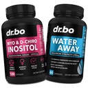Myo-Inositol & D-Chiro Inositol & Water Away Pills - Diurétiques de rétention d'eau pour Gut Health & Gonflement des jambes - Suppléments pour les femmes pour soutenir le cycle menstruel et la santé des femmes