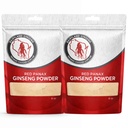 Poudre de ginseng de Panax rouge avec ginsénosides naturels (16 oz)- soutient l'énergie saine, la vitalité, l'humeur et plus, poudre de racine de ginseng de Panax coréen pour smoothies, café ou boissons (2 paquets)