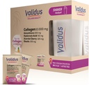 VALIDUS Collagène 10.000 mg + Élastine 100 mg + Glutathion 200 mg 30 sachets + Shaker