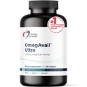 Conceptions pour la santé OmegAvail Ultra TG Huile de poisson 1200mg - Triglycéride Forme Omega 3 Supplément d'huile de poisson avec DHA/EPA - Aucun arrière-goût de poisson (120 Softgels)