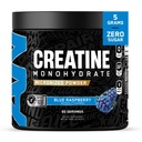 Alles Schwarz Alles Kreatin Monhydrate | 60 Servierungen | Blue Razz | Micronized Amino Acid Powder | Unterstützt Muskeln | Cellular Energy | Kognitive Funktion | Glutenfrei und Keto Friendly