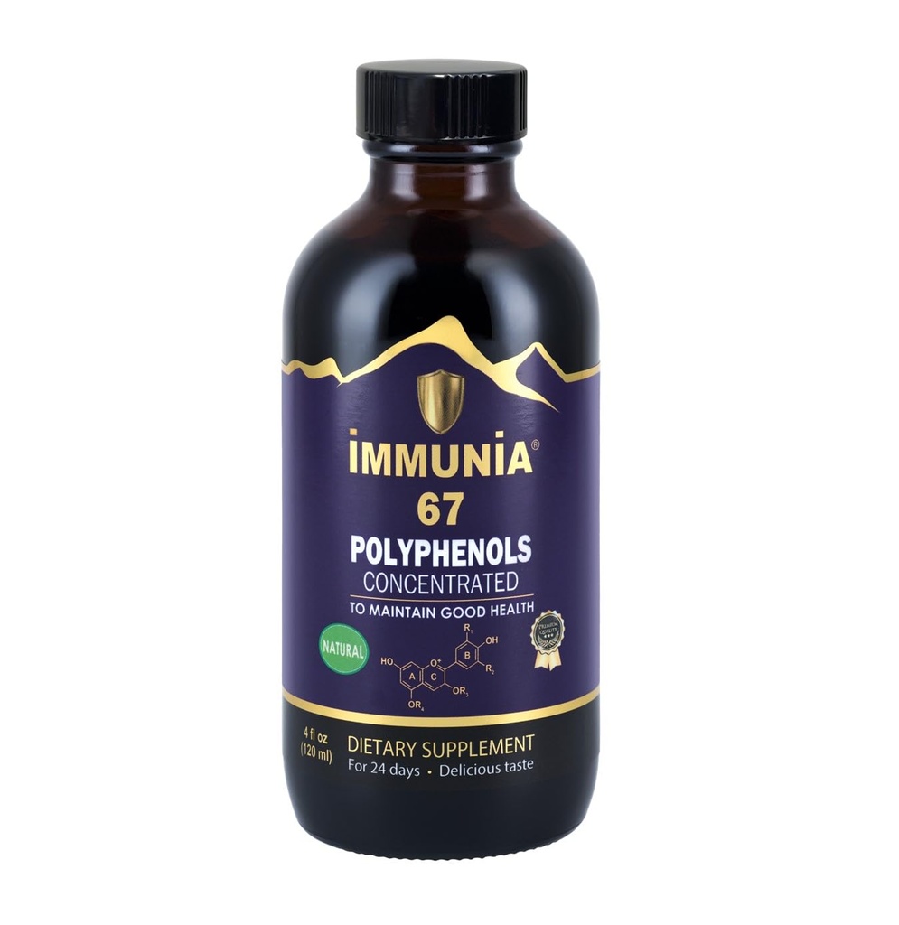67 Polyphenols - Elderberry Concentrate & Antioxidant Fruits. Premium Antioxidant Supplement with 67 Polyphenols (Anthocyanins, Quercetin, Resveratrol, etc.) 24-Day Supply per Bottle (1-Pack)