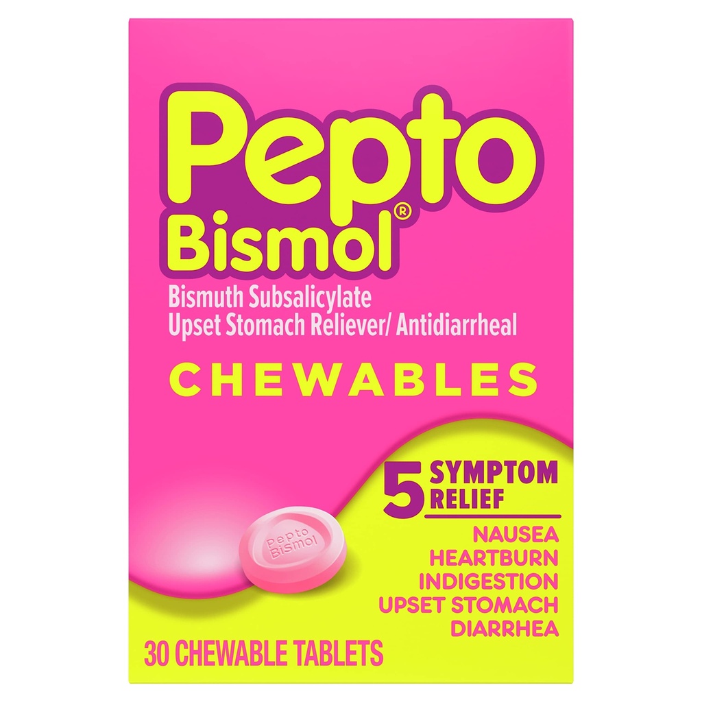 Comprimés à croquer Peptobismol, 30 ct,