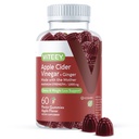 Viteey Apple Cider Essiggummis und Ginger – 1000 mg ACV Gummi für Gewichtsverlust, Detox und Verdauung – Vegan, Glutenfrei – 60 Count