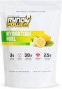 Ryno Power Hydration Fuel Electrolyte Drink Mix 2lb (20 Servierungen) 'Lemon Lime' - Advanced Electrolyte Formula + BCAA's - Glutenfrei - Sustained Energy and Muscle Recovery
