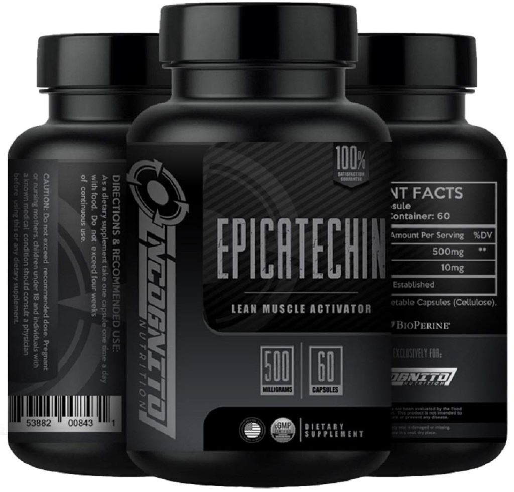 EPICATECHIN | Extra Strength | 500 MGS pro Servierung x 60 Portionen | Hilft, Lean Muskel und Stärke zu fördern | Proteinsynthese zu erhöhen | Kann Myostatin reduzieren (1)