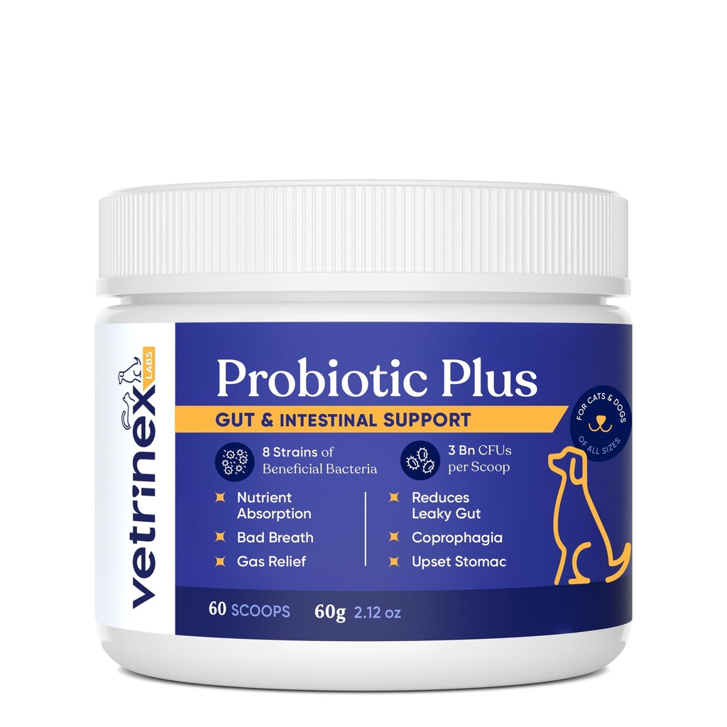 Probiotic - Coprophagia Behandlung für Hunde - Stop and Prevent Dog from Eating Poop - No Stool Eating, Deterrent and Prevention - Probiotics Powder für Katzen, Hunde & Welpen