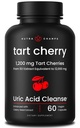 Bio Tart Kirschen Extrakt Kapseln 12.000mg - Hergestellt aus Montmorency Tart Cherry Konzentrat, Celery Seed & Bilberry - Uric Acid Cleanse & Joint Support - Vegan Kapseln