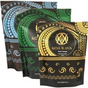 8 Unze Koa Kava Bundle mit Premium Tongan, Fijian Waka und Vanuatu Waka Kava Root Powder