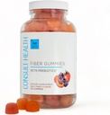 Consult Health Fiber Supplement Gummis - Sugar Free Multi Fruit Flavor - 6g Prebiotic Plant Based Fiber Blend - 120 Count