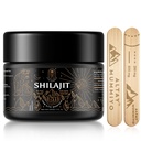 Shilajit Resin mit Fulvic Acid & Trace Minerals, Original Siberian Shilajit Pure mit 85+ Huminsäure-Ergänzungsgel für Energie & Immunsystem - 100 Servieren / 50g