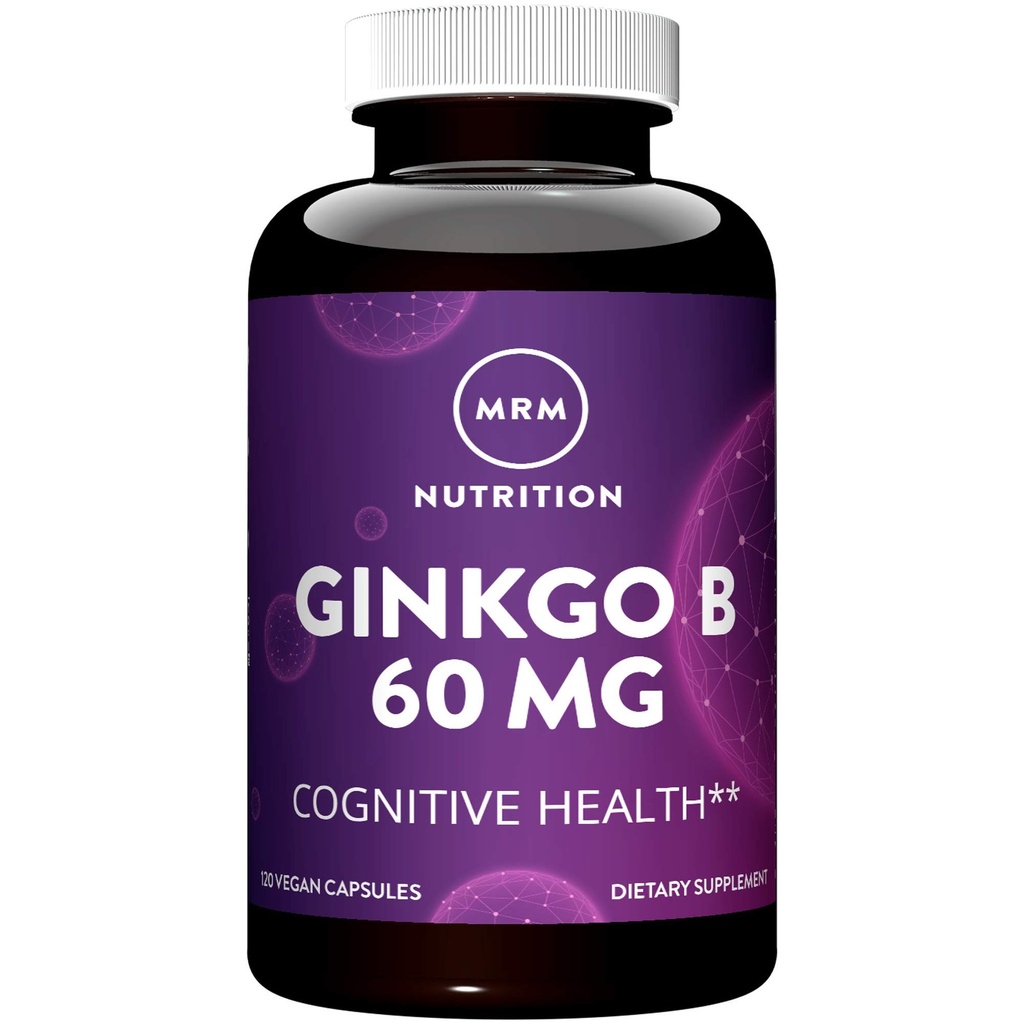 MRM Nutrition Ginkgo B 60mg | Glutenfrei + Vegan | 120 Servierungen