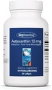 Allergy Research Group Astaxanthin 12mg Supplement - von Organic Microalgae, Augengesundheit, AstaZine Astaxanthin, natürliches Antioxidans, Hautgesundheit, Hirnfunktionsunterstützung, Softgels - 60 Count