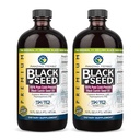 Erstaunliche Kräuter Premium Schwarzes Samenöl - Glutenfrei, Non GMO, kalt gepresst Nigella Sativa Aids in Verdauungsmedizin, Immununterstützung, Gehirnfunktion - 16 Fl Oz (Pack von 2)