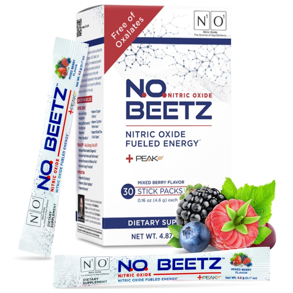 N.O. Beetz supplément à l'oxyde nitrique pour pré-entraînement et endurance.
