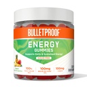 Gummies d'énergie tropicale sans sucre, 60 Compte, supplément pour l'énergie quotidienne et soutenue avec 100mg CoQ10, valeur quotidienne de B12, 100mg Brain Octane Oil