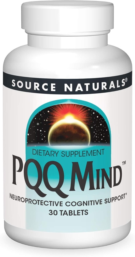 Source Naturals PQQ Mind, soutien cognitif neuroprotectif* - 30 comprimés