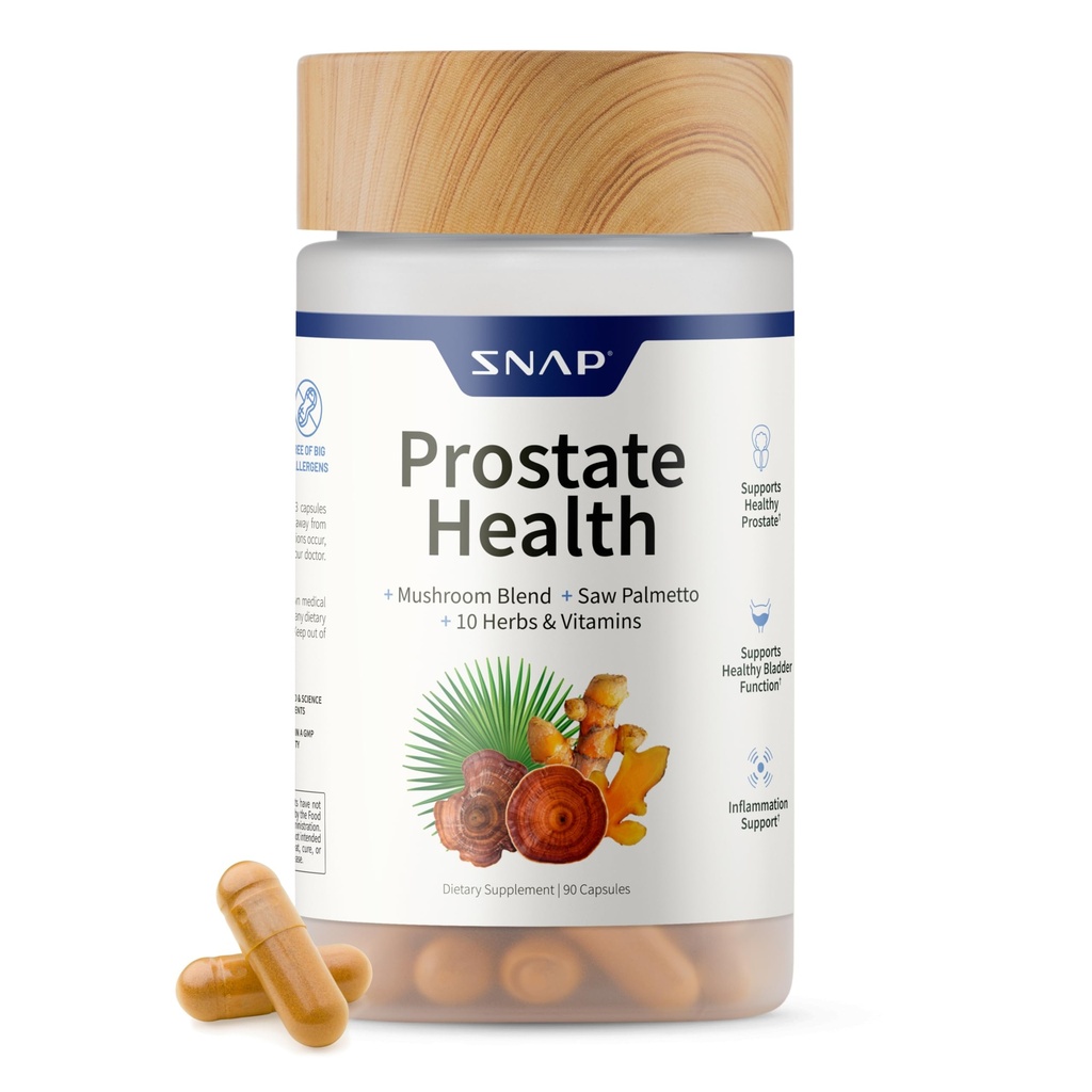 Suppléments instantanés Prostate Health Supplement - Soutient la santé urinaire masculine, 90 capsules végétariennes (30 portions, 1 mois d'approvisionnement)