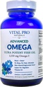 Vital Pro Naturals - Fortgeschrittenes Omega Wild Caught Norwegisches Fischöl mit 2350 mg High Potency Omega 3 Fatty Acid Supplements EPA DHA und DPA für Gehirn und Herz 60 Softgels (Packaging May Vary)