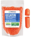 XPRS Nutra Taille 5 Capsules vides - 1000 Compter les capsules de gélatine vides très petites - Pills Bricolage Capsule Remplissage - Gel de pilules rechargeables pour Do-It-Youlf Vitamine Suppléments (Orange)