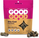 GoodGood Skin + Coat Dog Supplements; Unterstützt gesunde Haut und einen glänzenden Mantel; Kaubare weiche Bäume mit Omega-3-Fettsäuren und Vitamin E; Probiotika; 90 Natürliche Aromakäse