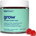 Ihre eigenen Wachsgummis, fördert Thicker-Haar, mit Biotin, Keratin & Pferdeschwanz, unterstützt Fuller Hair, Gesundes Haarwachstum, Berry Flavor, 60 Gummis