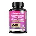 Glucosamine Chondroïtine Turmeric Msm Boswellia - Supplément de soutien pour os, dos, genou, mains santé articulaire