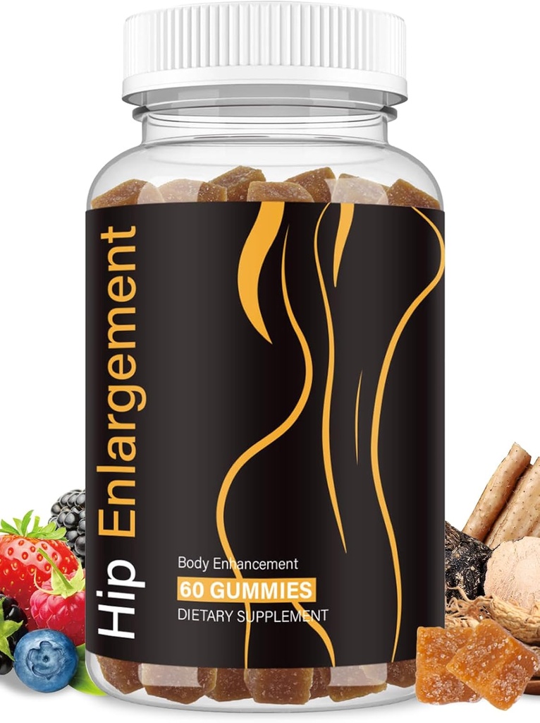 Gummies de bottes, Gummies du corps courbe, Supplément de soutien aux femmes, Amélioration de l'entraînement, Fenugreek, Berry Flavored, 60 comtes