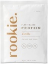 Probiotique probiotique à base de plantes Rookie Wellness - Poudre de protéines de pois organiques avec profil complet d'acide aminé, prébiotiques et probiotiques Gut-Healthy, et plus de 25 vitamines et minéraux (10 sachets, vanille)