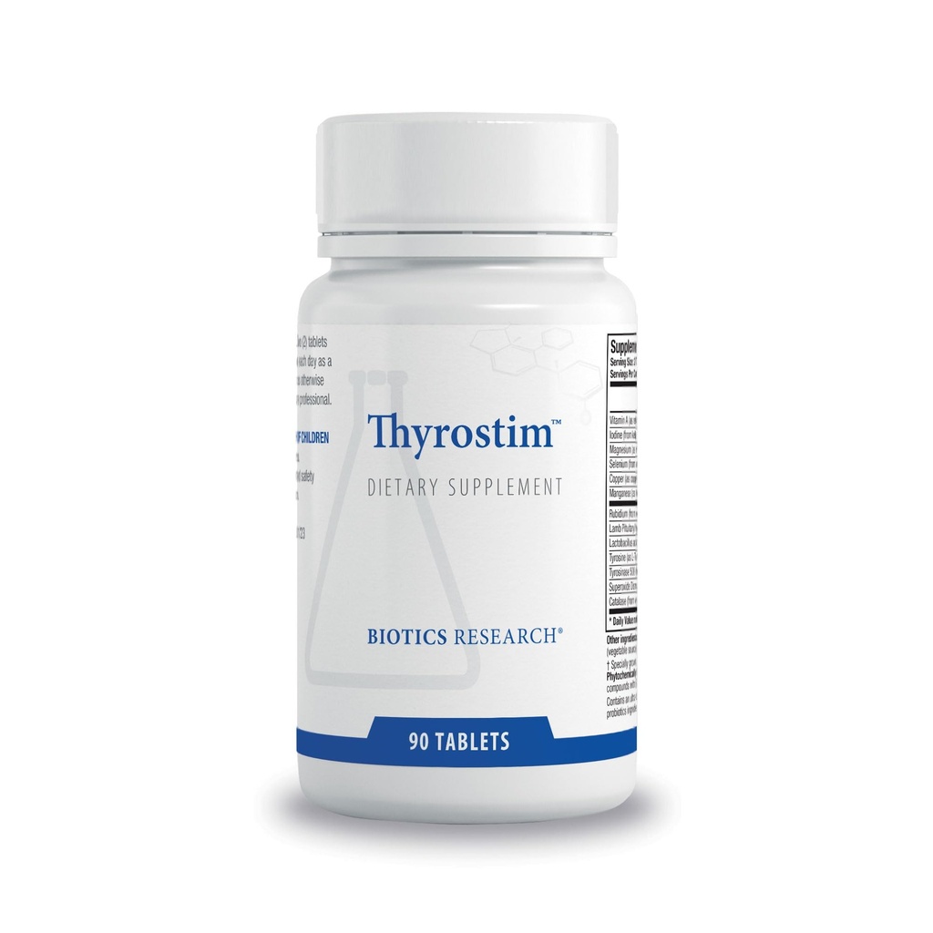 Biotics Research ThyrostimTM –Endocrine Support, Balance Thyroid Hormone, T3, T4, Aid Thyroid Gland, Boost Metabolism, Aid in Digestion, Support Nervous System 90 Tablets