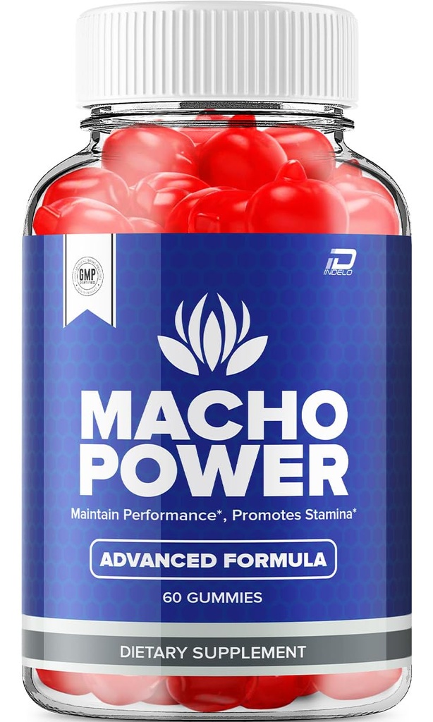 Macho Power Gummies pour hommes – MachoPower Homme Gummies Supplément tout naturel, Power Macho Gummies Avis (1 Pack - 60 Gummies)